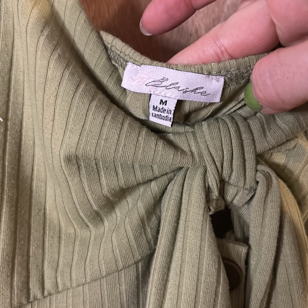 Green Buttonup Maxi - Picture 4 of 6